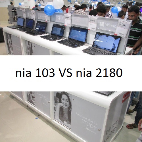 مقایسه لپ تاپ اچ پی nia 103 و nia2180